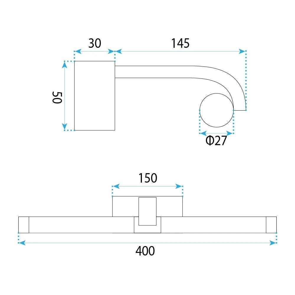 Applique Da Bagno Led APP1883-1W 40cm Gold