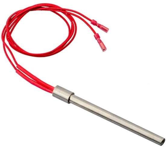 Accendino a pellet - Fiamma di riscaldamento - Bocchetta di riscaldamento - Riscaldamento rapido - Rosso - Acciaio inossidabile - Adatto per stufe a pellet - 220V 300W