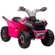 Quad Elettrico per Bambini 6V ¨C Xylo ¨C Rosa 70x41,5x48,5 cm