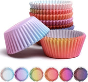 300 pezzi di contenitori per cupcake in forma di muffin - Cupcake-bacchette - Forme per cupcake (formato standard)