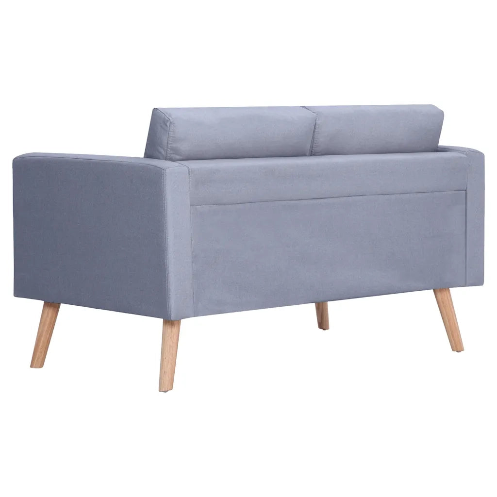 Divano a 2 Posti-Sofa 2 Posti in Tessuto Grigio Chiaro 905320