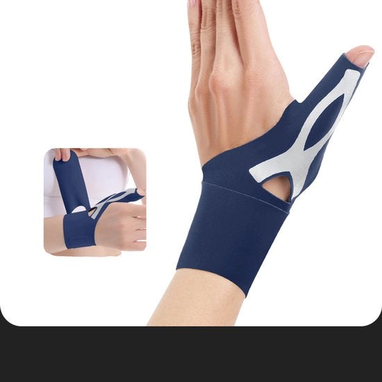 Braccio con compressione e stabilizzatore per il polso - blu - destro - unico formato