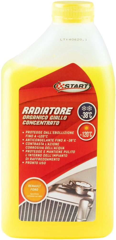START-Liquido radiatore giallo -38Â°C per motori in alluminio