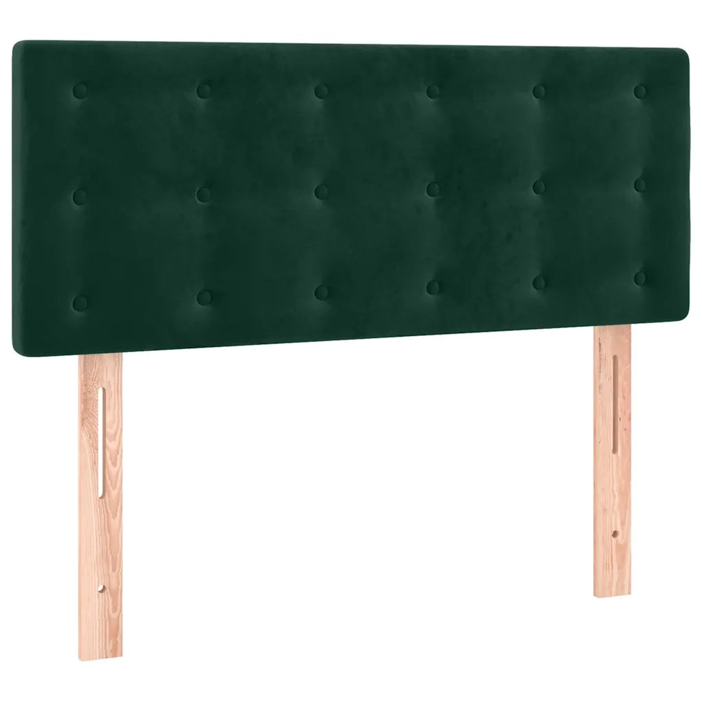 Giroletto a Molle con Materasso-Struttura Letto Verde Scuro 80x200 cm Velluto 273963
