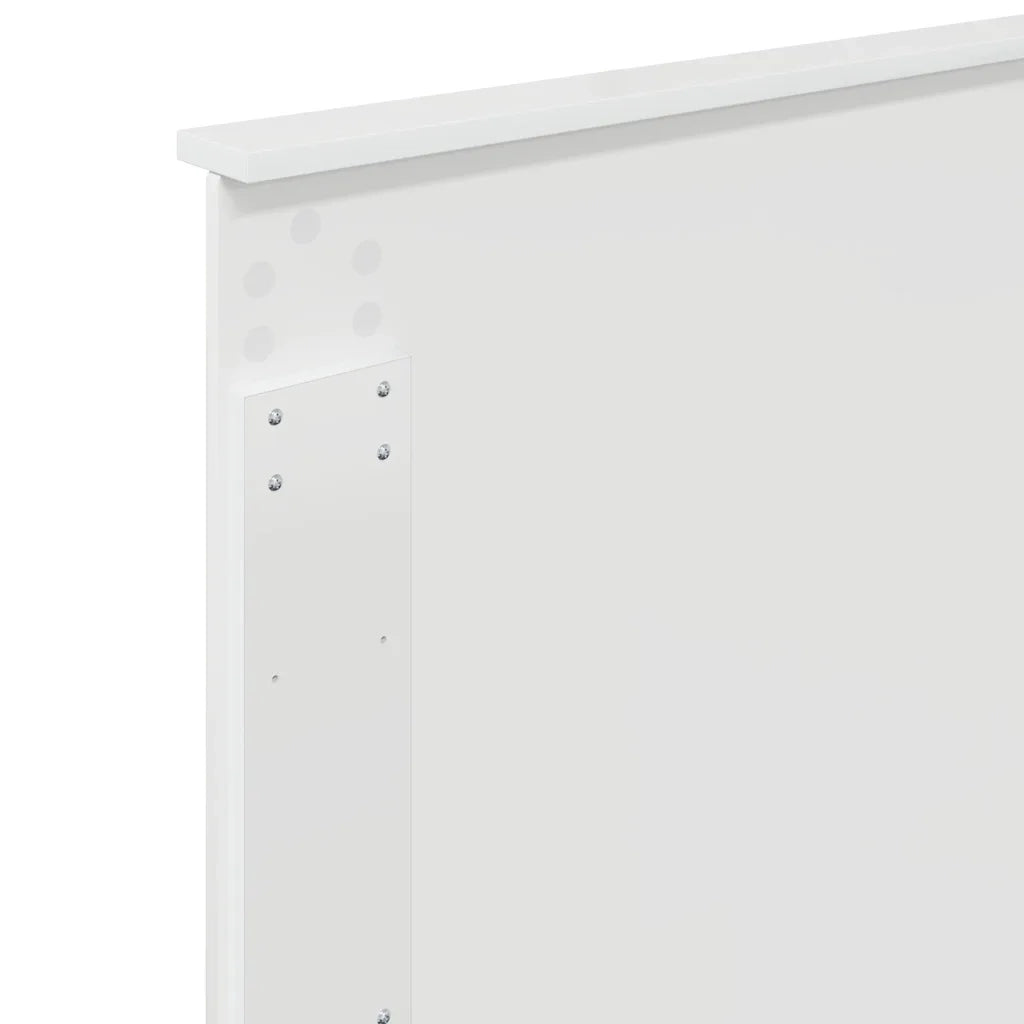Testiera-Testata-Testiera Decorativa Bianco Lucido 90 cm Legno multistrato 328700
