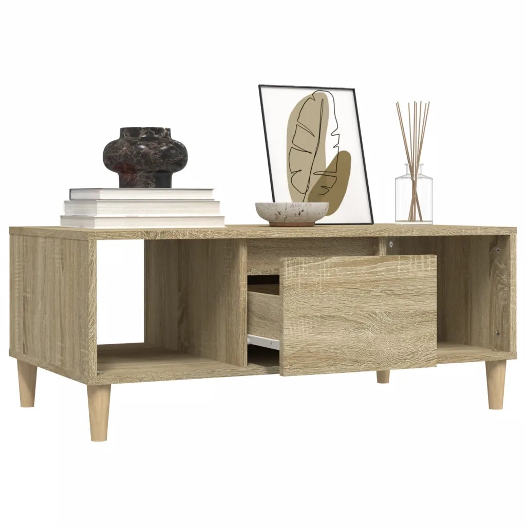Tavolino Salotto Rovere Sonoma 90x50x36,5 cm Legno Multistrato 821063