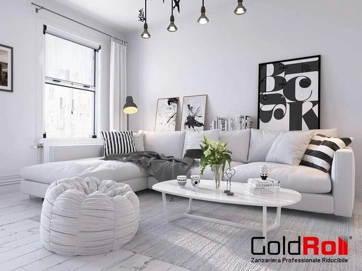 Zanzariera a Rullo Riducibile 100 x 160 Marrone 8017
