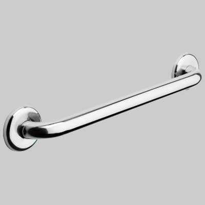 CORRIMANO LINEARE IN ACCIAIO INOX SATINATO  cm 90     MADE IN ITALY