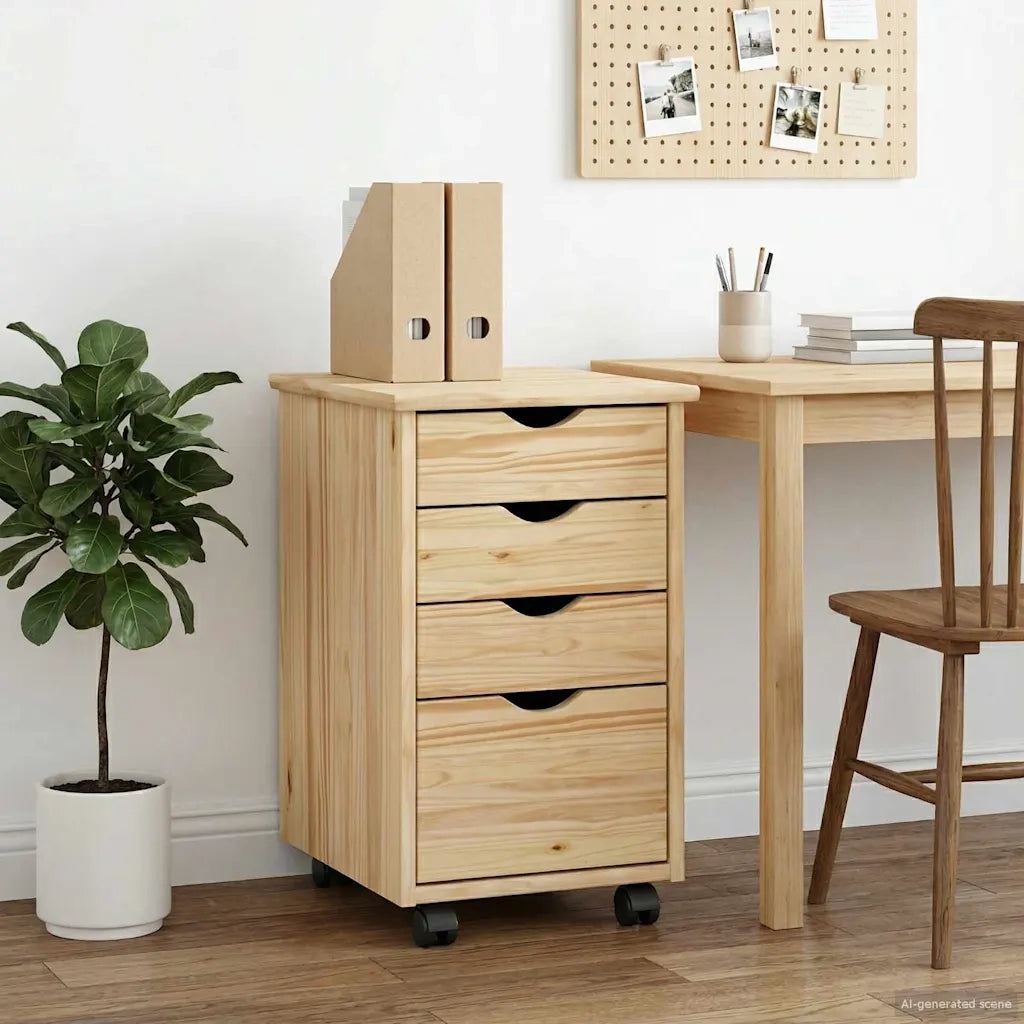 Mobile con Ruote con ruota Marrone 34 x 39 x 56 cm 42032388
