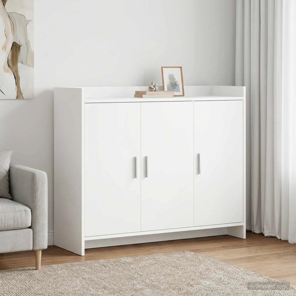 Credenza Bianco 98,5 x 33 x 80 cm Legno ingegnerizzato 8011123