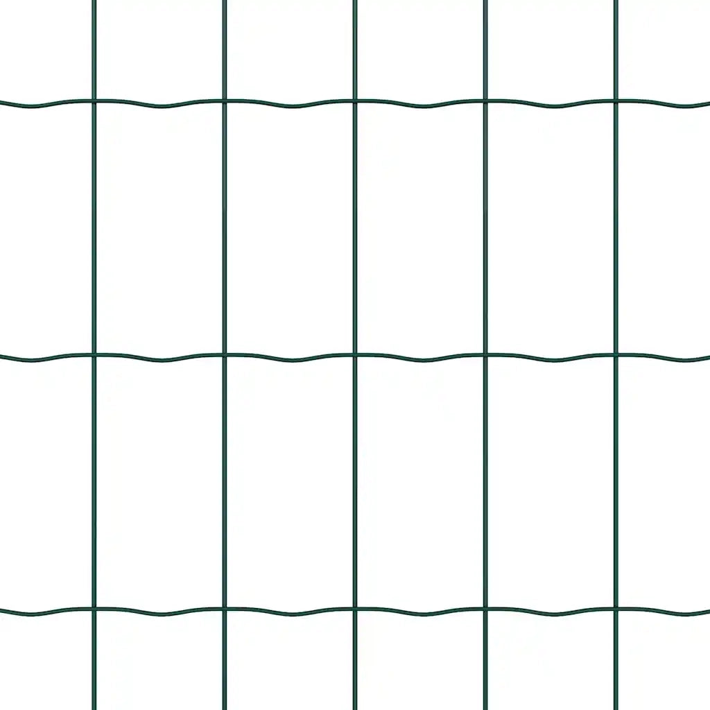 Recinzione da Giardino | Recinzione con Posto Verde 1,2 x 25 m Acciaio e PVC