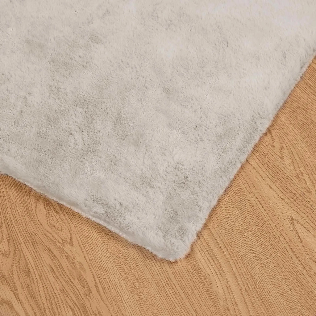 Tappeto antiscivolo in sintetica di coniglio OLITE Beige 42021636