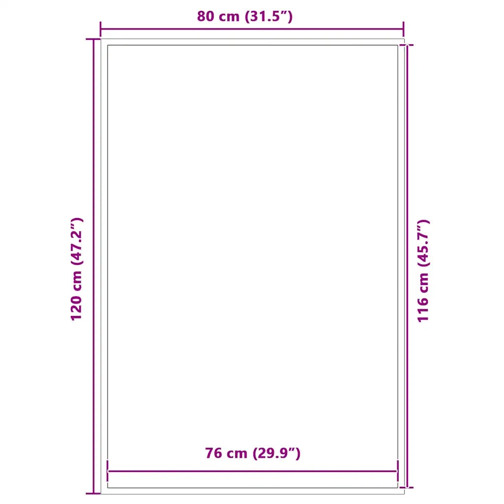 Zerbino Antracite 80x120 cm 4105550