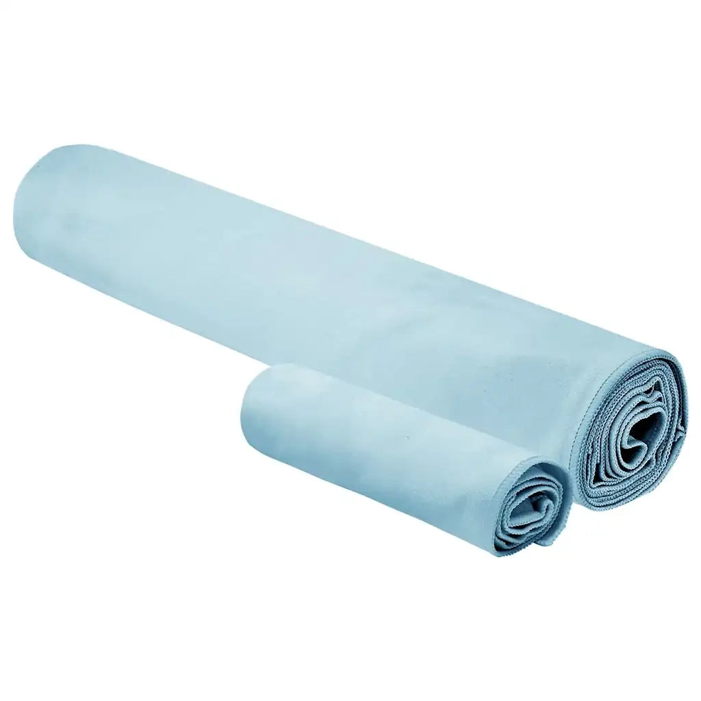 Set di Asciugamani Sportivi 2 pcs Blu Tessuto 42011495