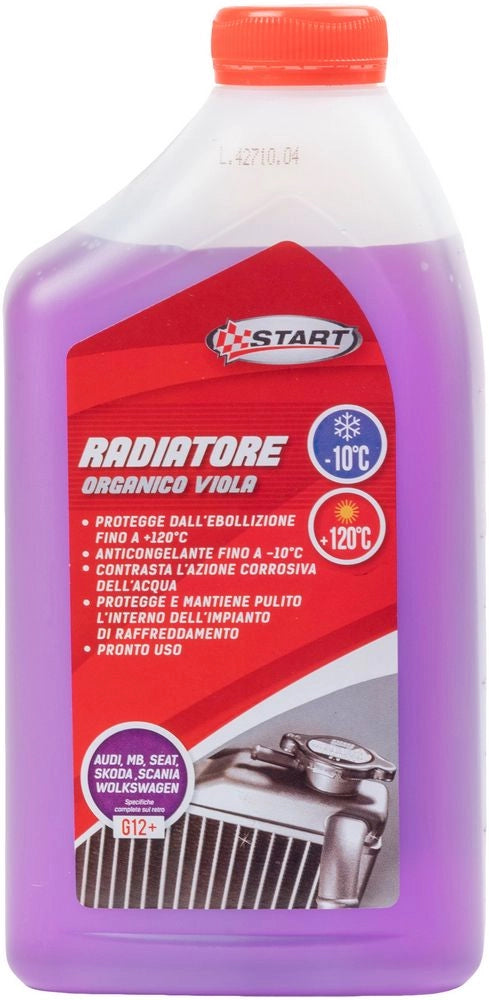 START Liquido radiatore viola organico G12+ 1L anticongelante -10Â°C +120Â°C