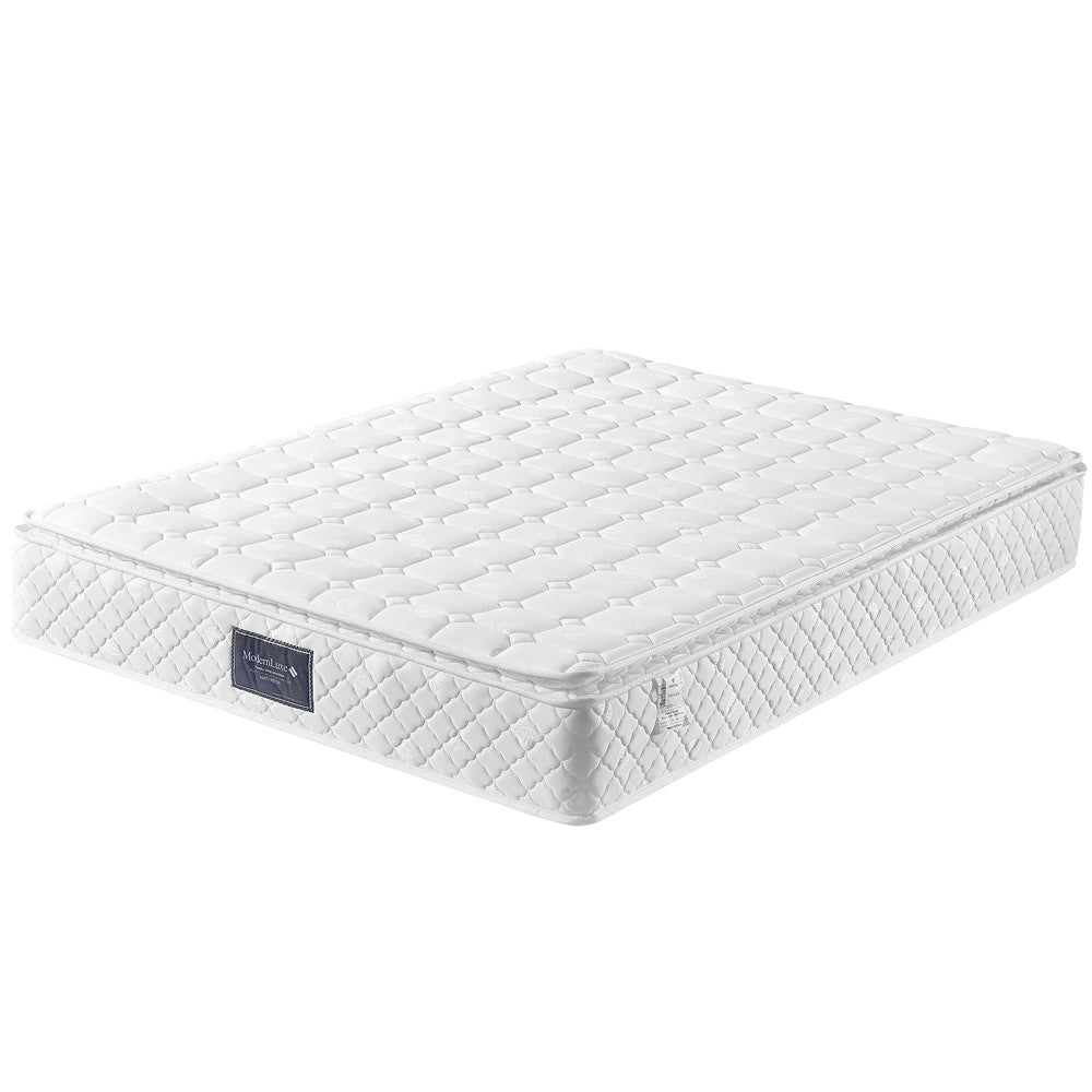 Letto Contenitore Imbottito con LED ¨C Xylo ¨C Similpelle Bianco, 160x200, con Materasso
