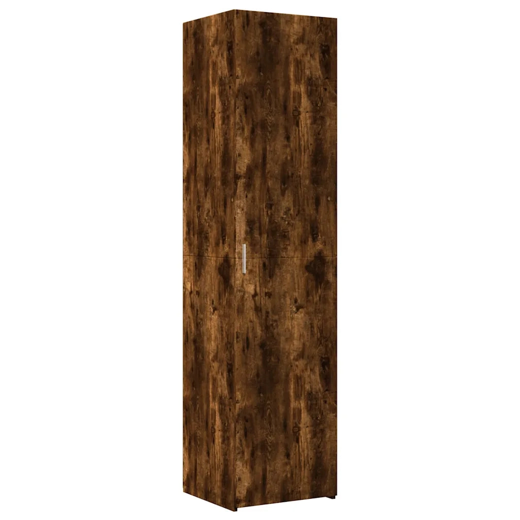 Credenza-Buffet-Armadio da cucina Rovere Fumo 45x42,5x185 cm in Legno Multistrato 916109