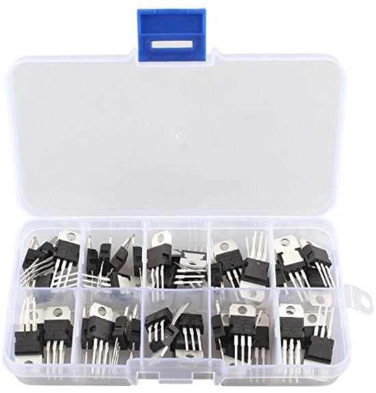 Regolatore di Tensione IC Assortimento - 50 pezzi, 10 valori