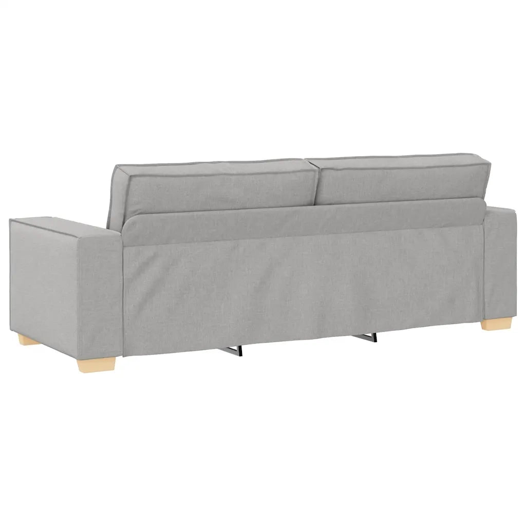 Divano a 3 posti Grigio Nuvola 220x78x84 cm in Tessuto 4104998