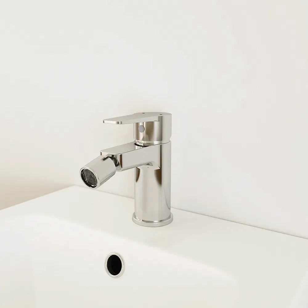 Set miscelatori: lavabo ad incasso bidet senza scarico ed esterno vasca c/rubinetto cromato | Jane