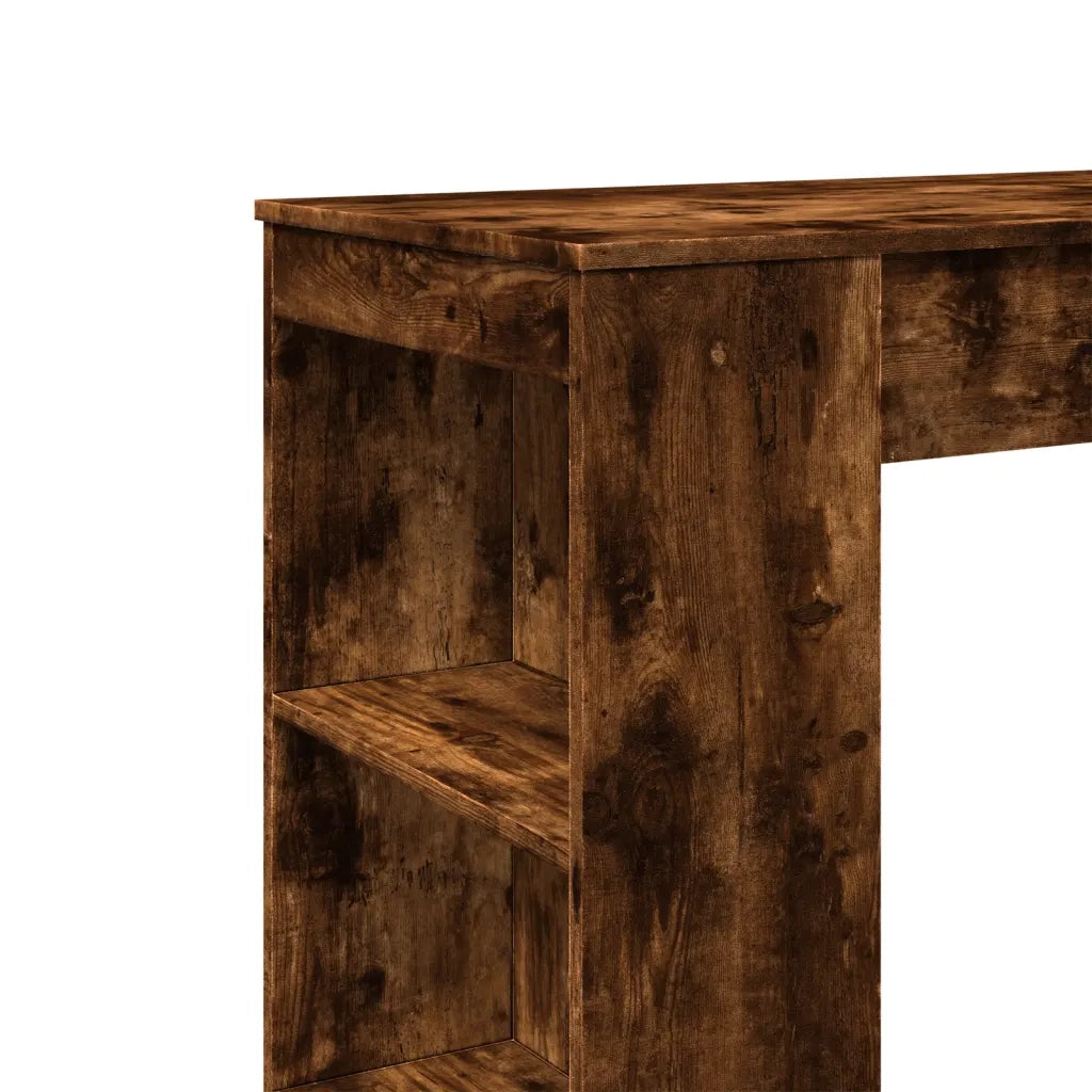 Tavolo Bar con Rastrelliera Rovere 95x47x103,5 cm Multistrato 854386