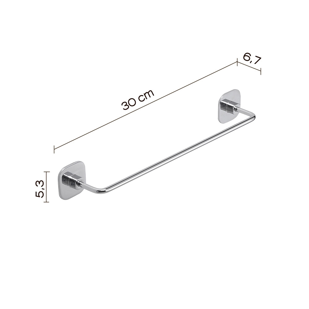 Set 2 portasalviette di GEDY linea Teide cromato