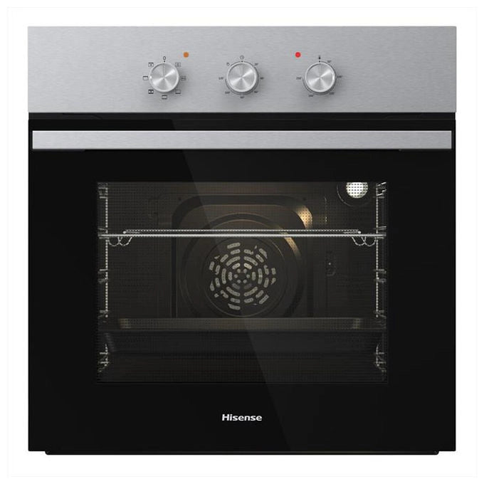 Hisense forno da incasso elettrico ventilato BI62111AAX, 73 litri, classe A, inox antimpronta, modalita' pizza, 10 funzioni cottura, 300°C