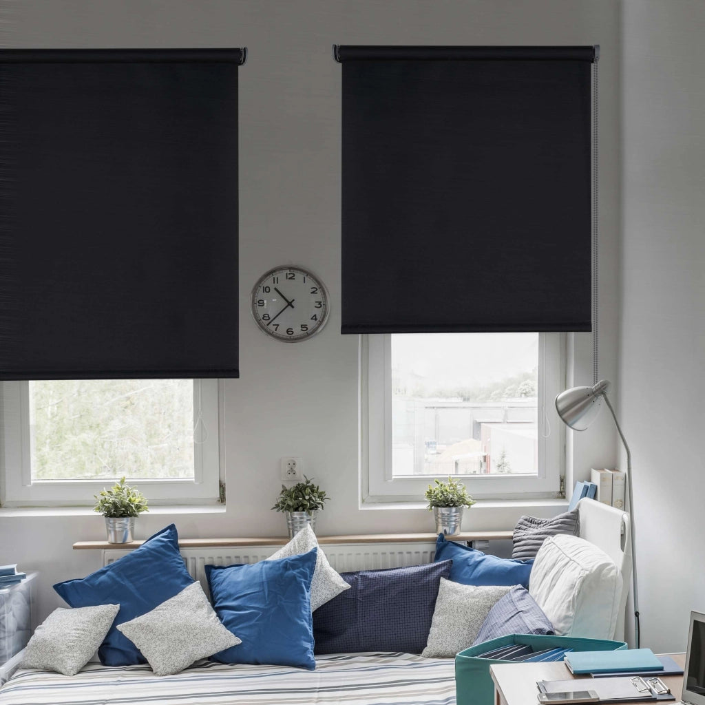 Tenda a rullo oscurante Moon Nero 140x250 cm