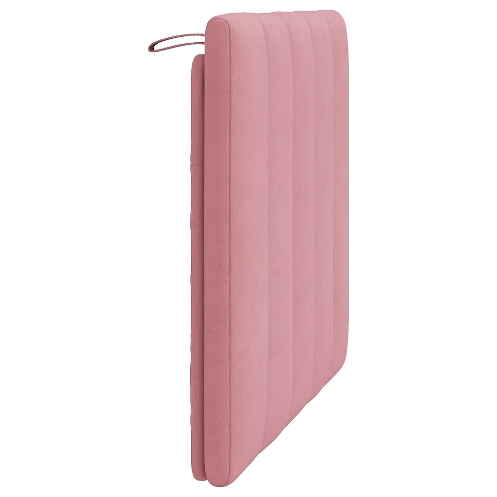 Cuscino Testiera Hanko Rosa 90 cm in Velluto 374654