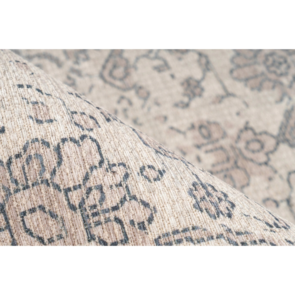 Tappeto Vintage Perry 100 in Cotone Crema
