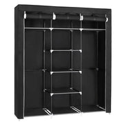 Mobile guardaroba nero 175 x 150 x 45 cm 12_0003120