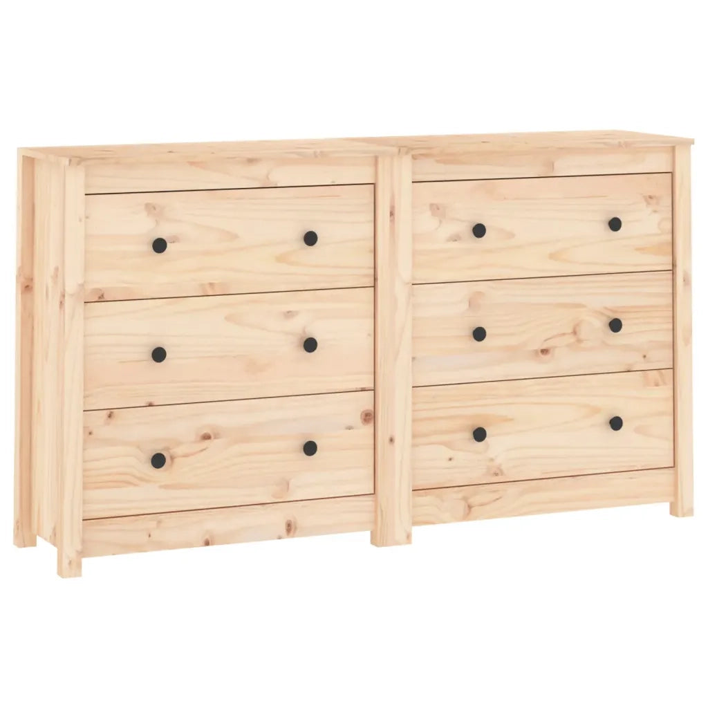 Credenza-Buffet-Armadio da cucina 140x35x80 cm in Legno Massello di Pino