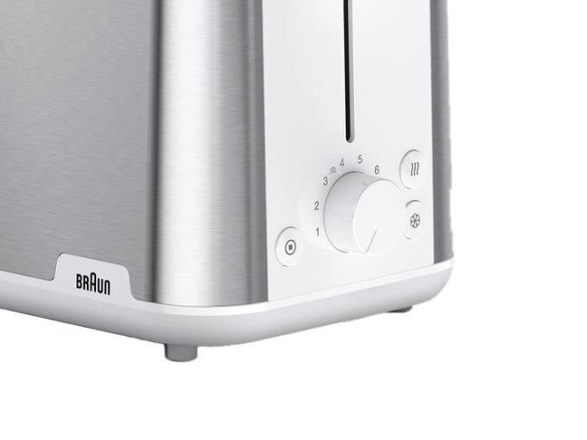 Braun HT 1510 8 2 fetta/e 900 W Acciaio inossidabile, Bianco