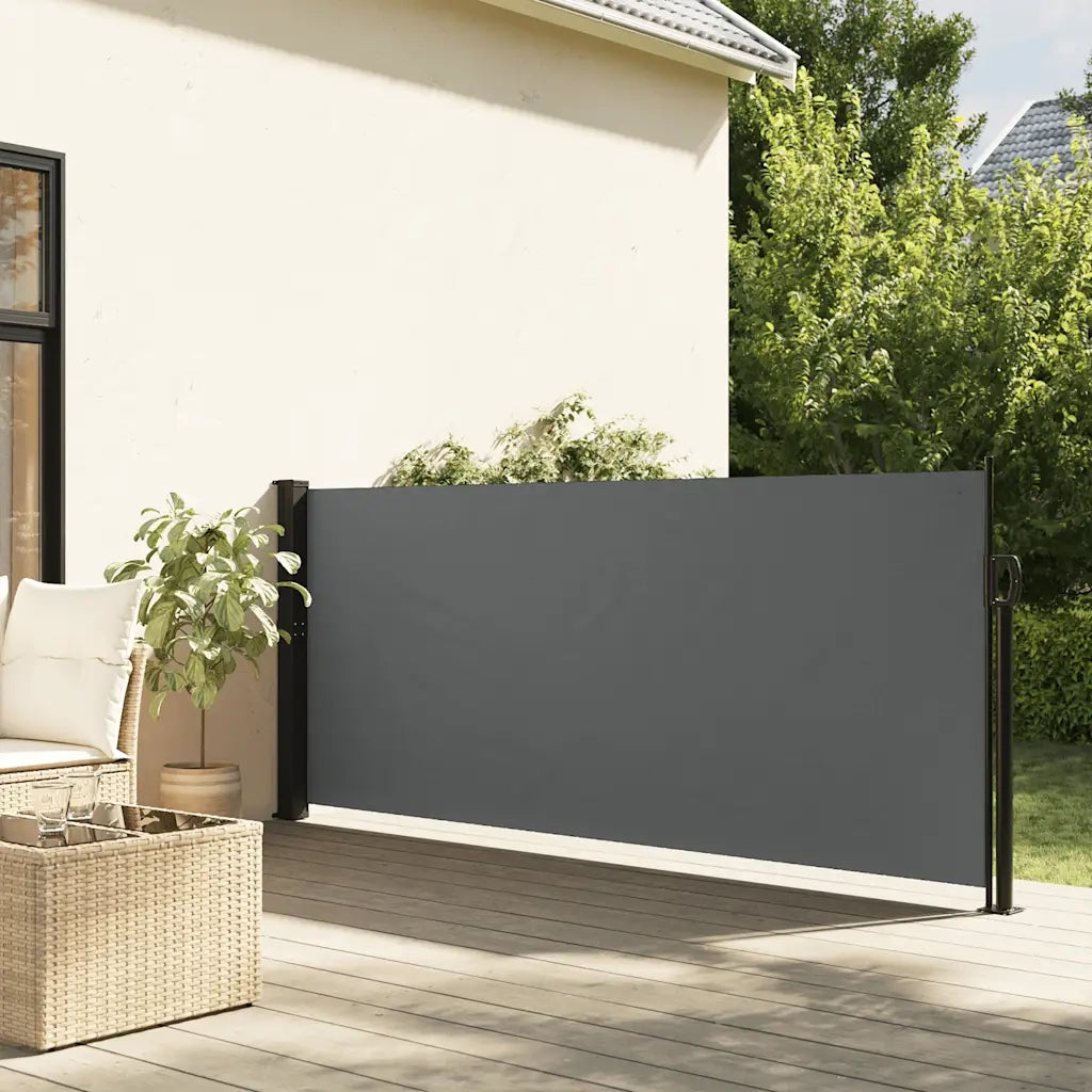 Tenda da Sole | Tenda parasole laterale retrattile antracite 140x500 cm