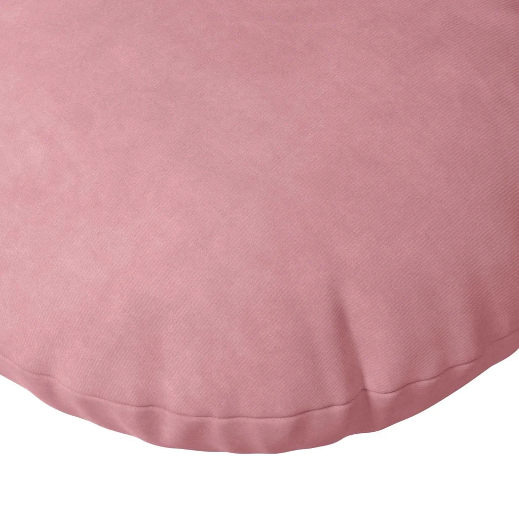 Cuscini per Seduta 2 pcs Rosa Ø50 x 19 cm Velluto 42014178