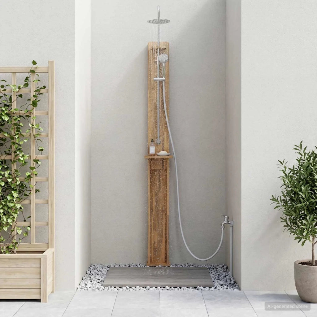 Doccia da esterno 257 cm Bianco 903121