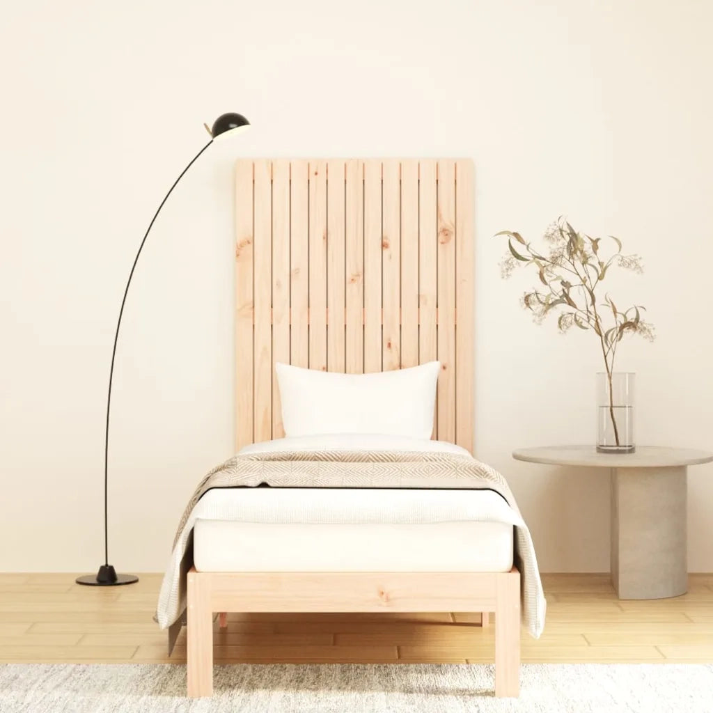 Testiera | Testata da Parete 82,5x3x110 cm in Legno Massello di Pino