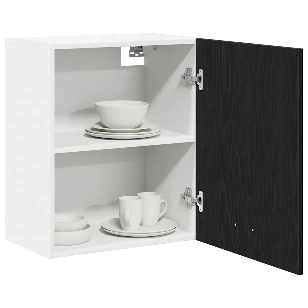 Armadio pensile | Mobile da Cucina Lyon 2 pz Rovere Nero 50 x 31 x 60 cm