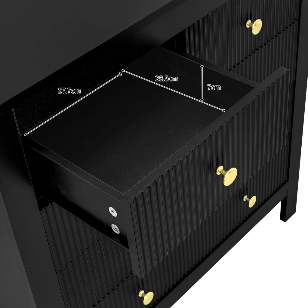 Credenza con Ante Speciali, Ganci e Cassetti ¨C Xylo ¨C Bianco/Legno