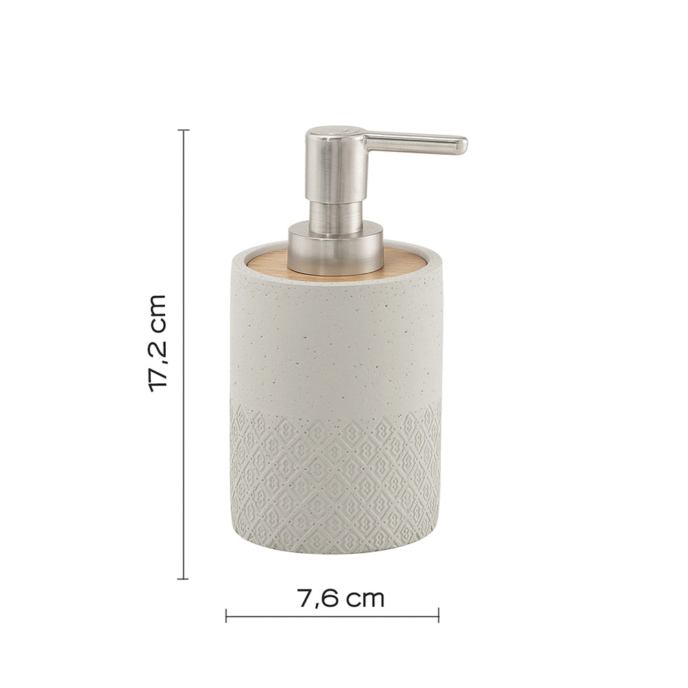 Set portaspazzolini / dosasapone d' appoggio Gedy linea Afrodite grigio