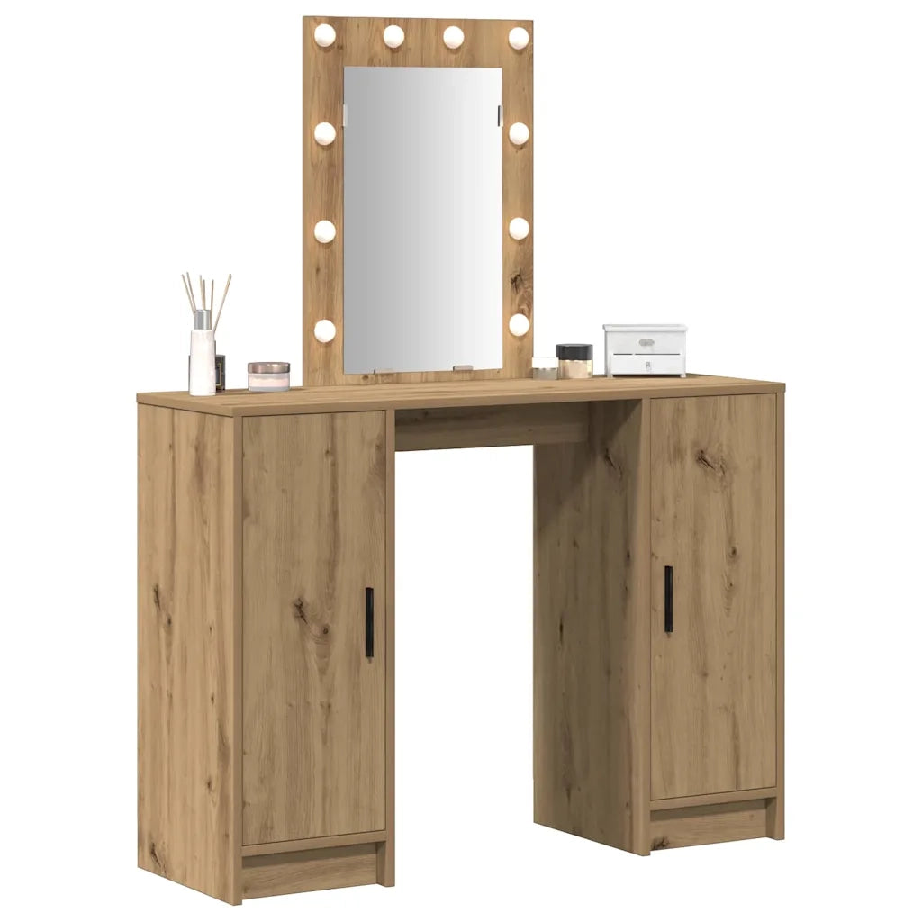 Toeletta | Tavolo da Trucco Marrone 102 x 33 x 135 cm Legno multistrato