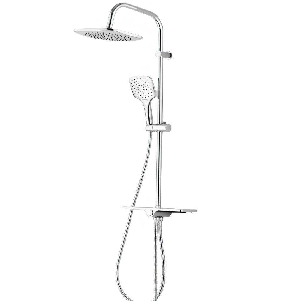 Colonna doccia attrezzata 009 ottone cromato 2 funzioni soffione doccetta quadro *** pezzi 1
