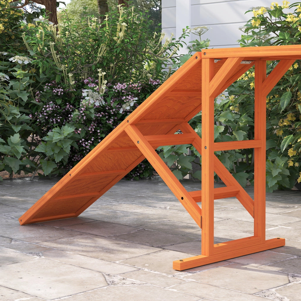 RAMPA PER AGILITY PER CANI 325 x 55 x 69 cm Arancione in legno