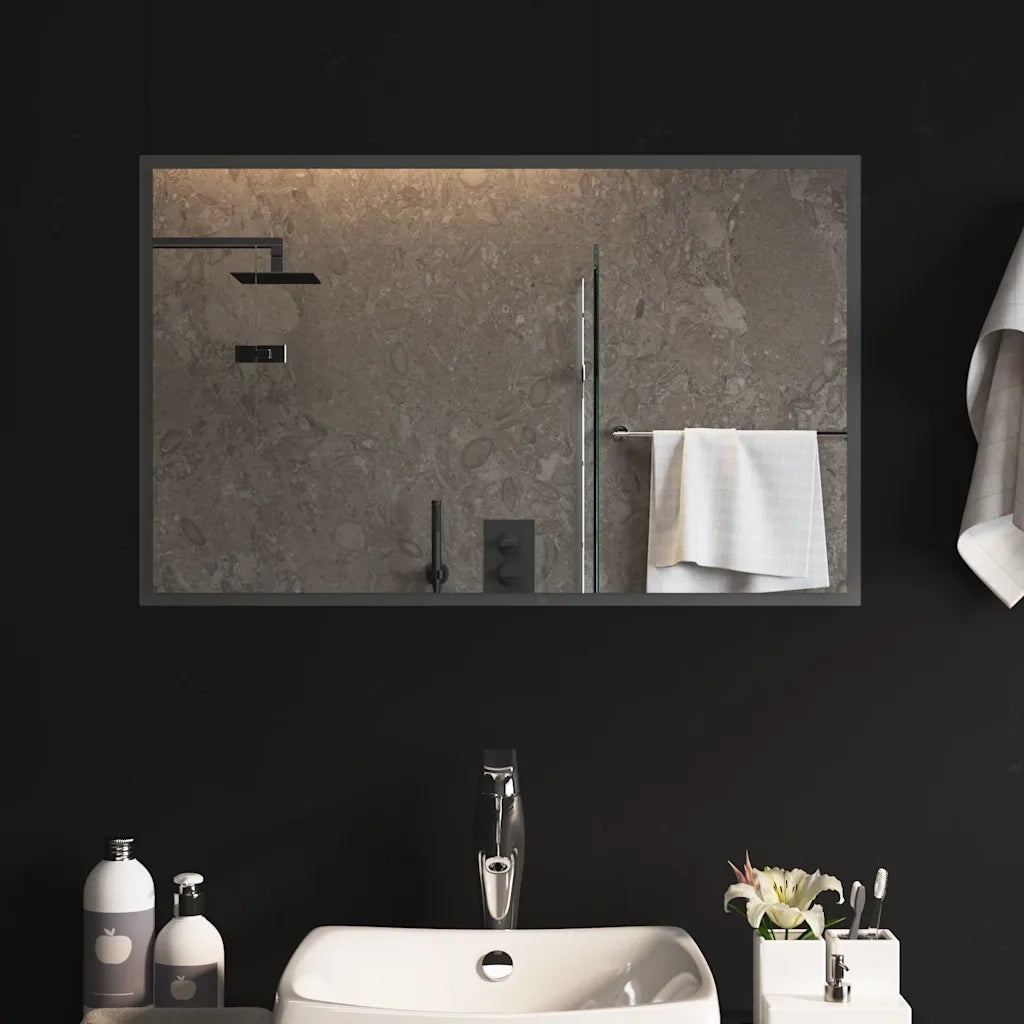 Specchio da Bagno con Luci LED 80x50 cm 151767