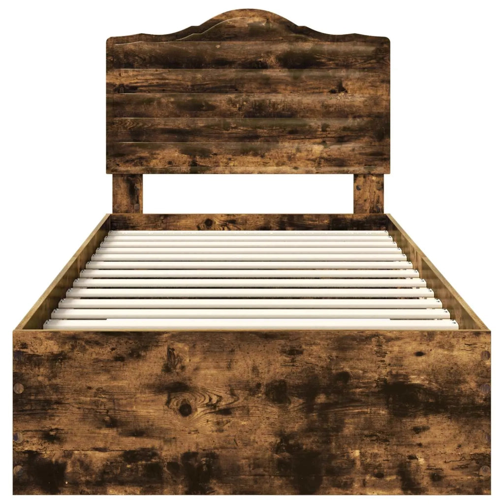 Struttura del letto Rovere fumé 90 x 190 cm Legno multistrato 3413661
