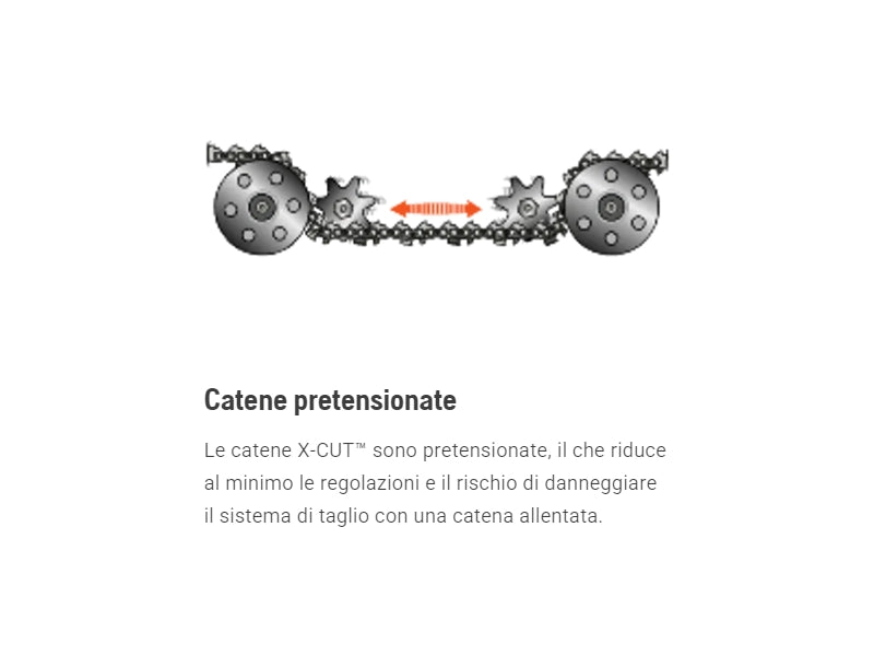 Catena Husqvarna X-Cut™ S93G 3/8” mini 1.3mm per arboricoltura fino a 56 maglie - 40E