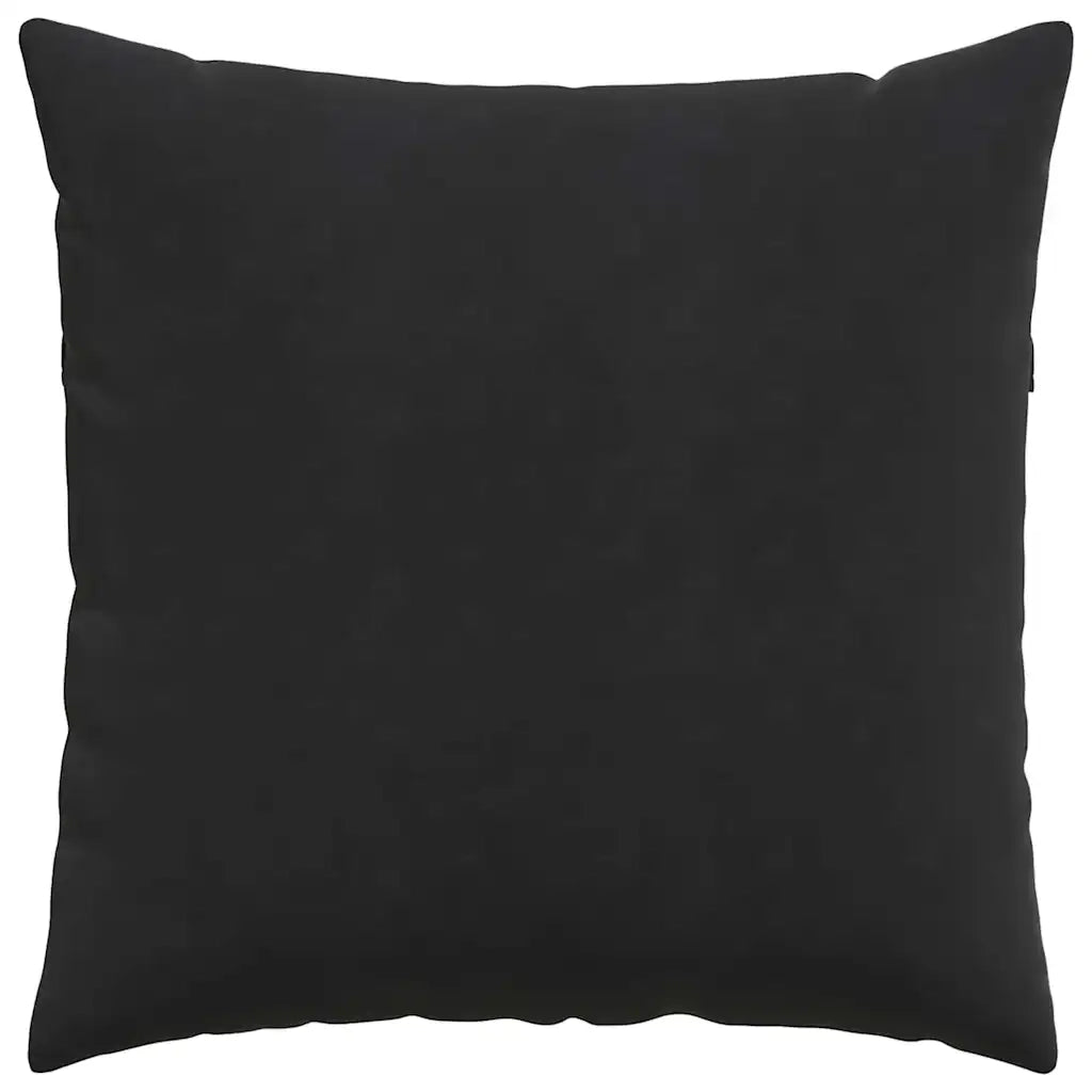 Cuscini da Divano 2 pcs Nero 80 x 80 cm Tessuto in Cords 42014063