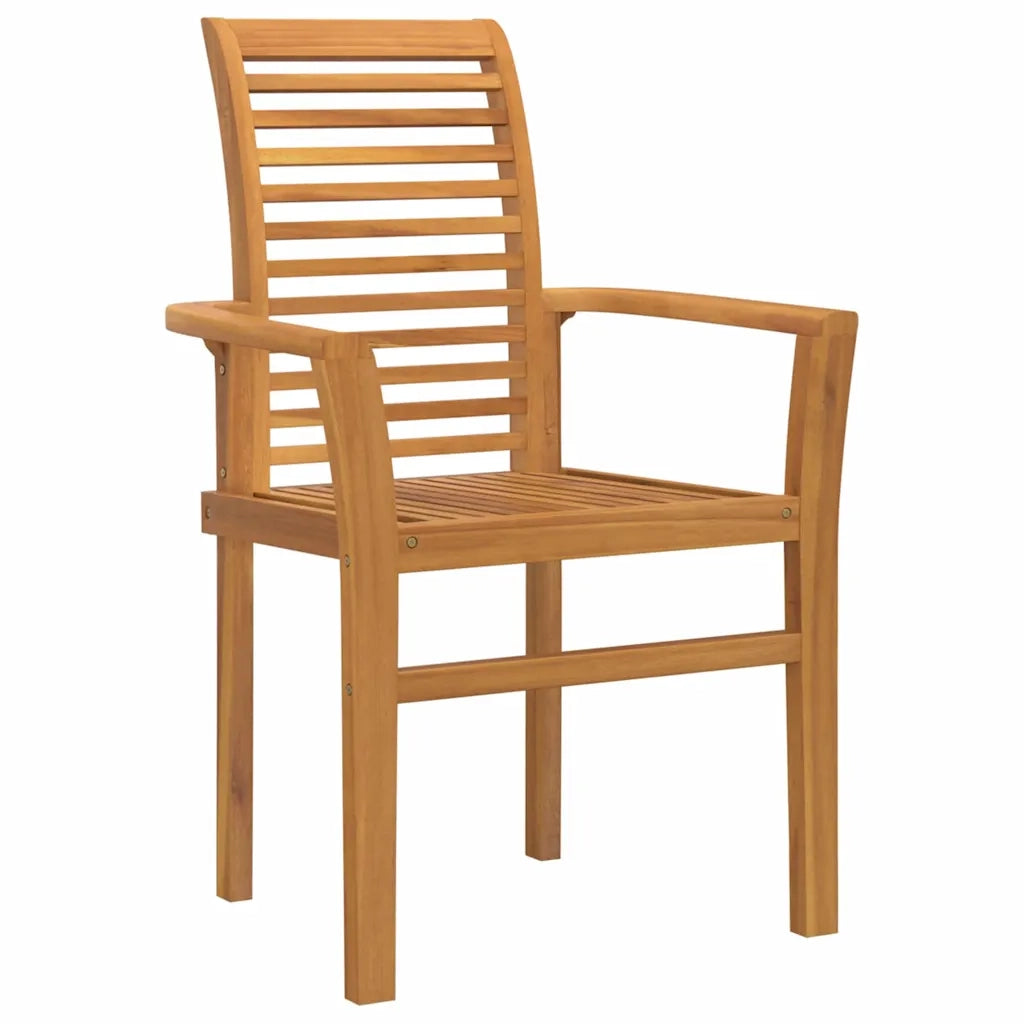 Set da Pranzo per Giardino 5 pcs Marrone Legno di teak solido