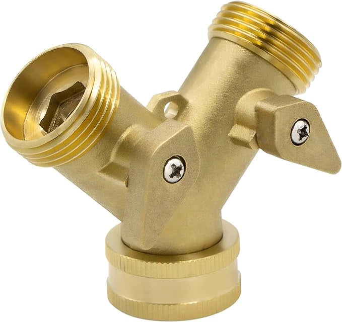 PRESA RUBINETTO DOPPIA USCITA IN OTTONE F 3/4 x M 3/4 x M 3/4 - IDEAL STAR