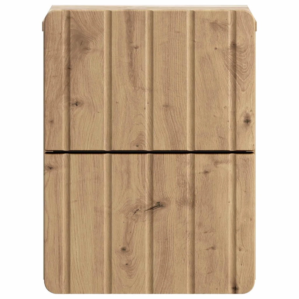 Mobiletto da notte a muro Rovere Artigianale 33 x 34,5 x 43 cm 898313